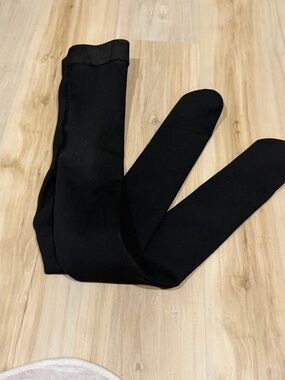 Black Fleece Lined Tights